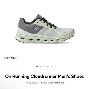 On Running Men's Athletic Shoes - Gray and Green